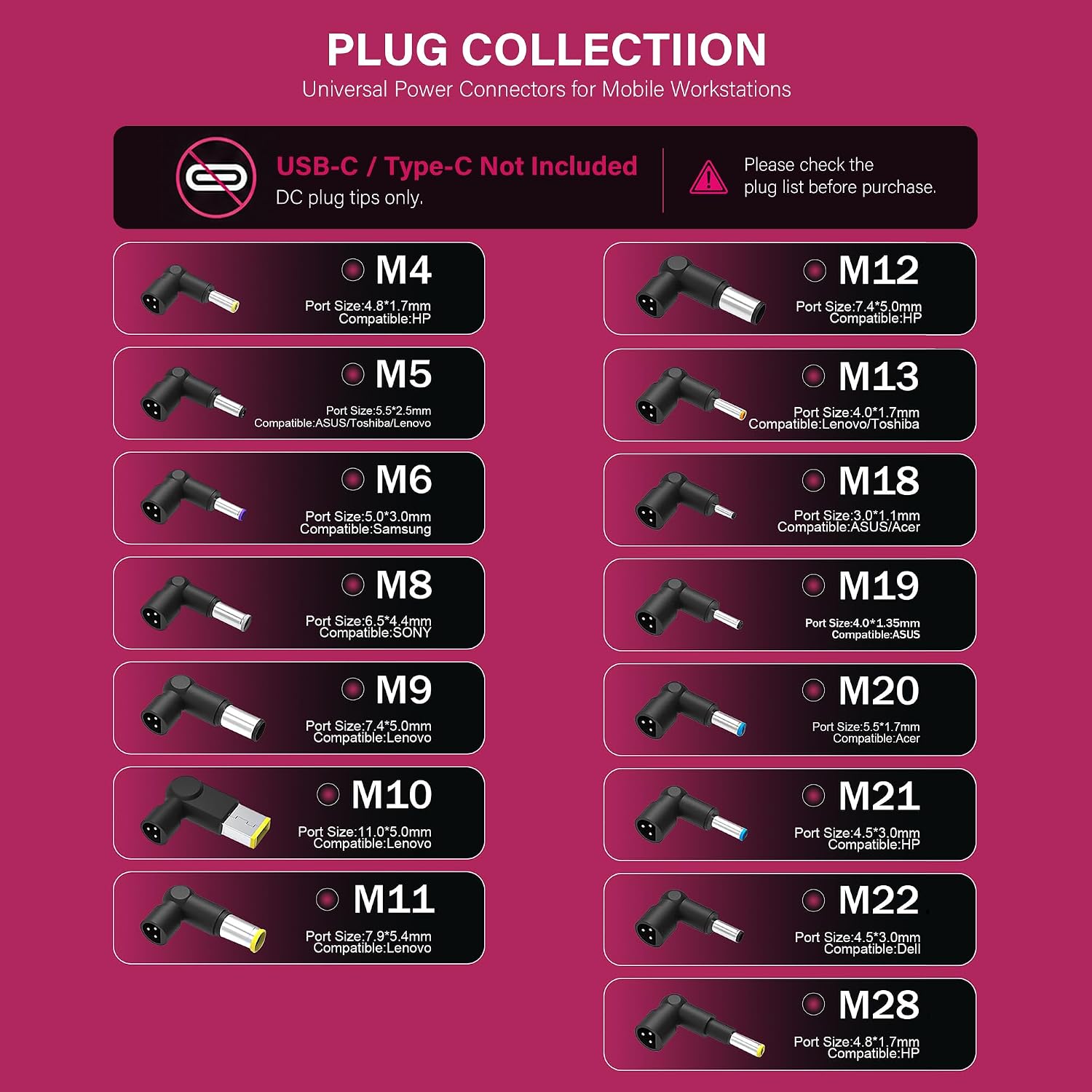 GreBed 90W Universal Cargador de portátil AC Adaptador de reemplazo...