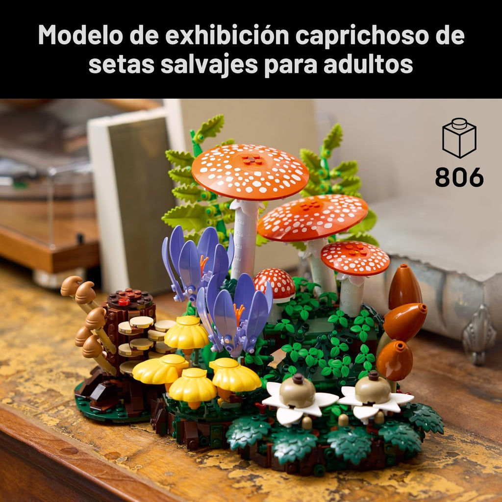 LEGO Botanicals Woodland Mushrooms - Building Set for Adults, Ages...