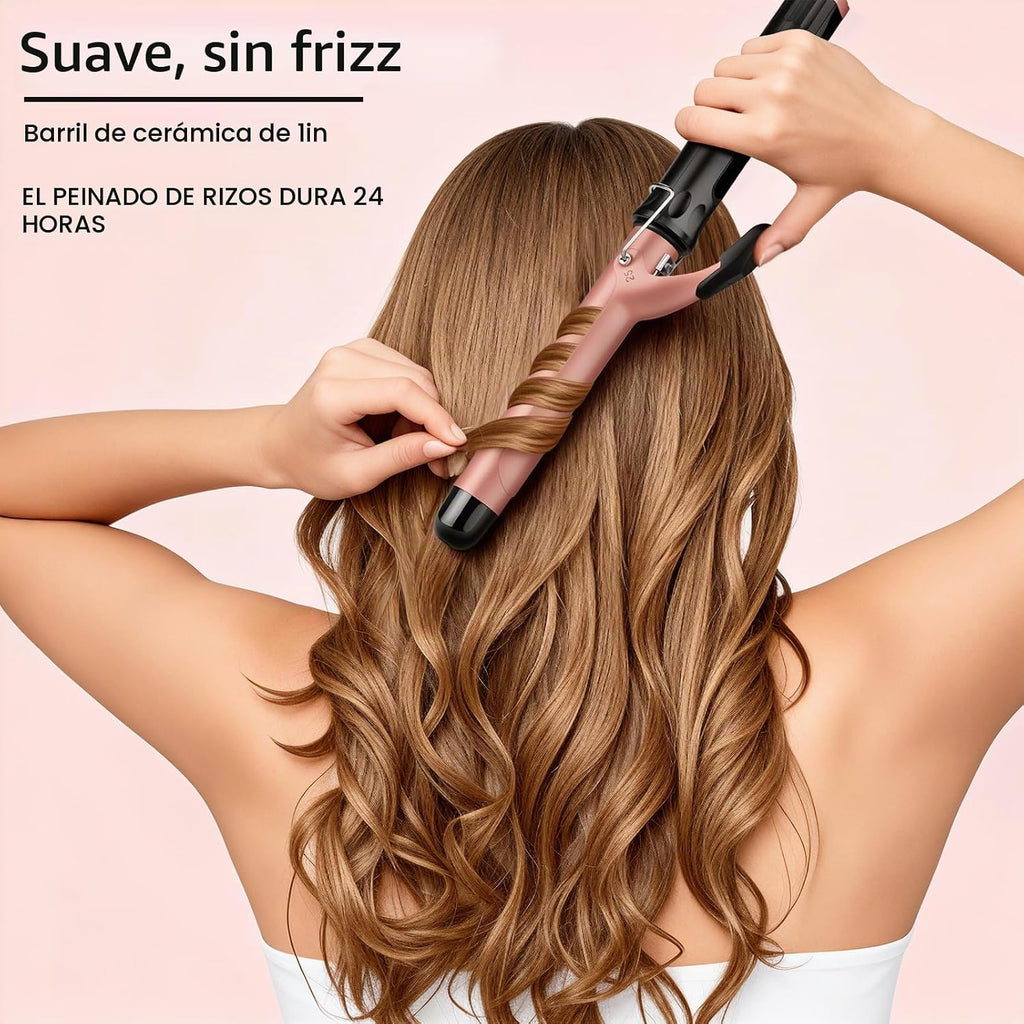 JAETON - Varita rizadora de cabello de 1 pulgada para rizos clásico...