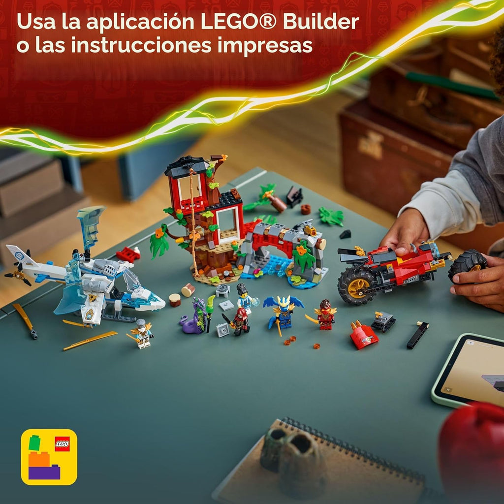 LEGO NINJAGO - Vehículo ninja de juguete de construcción de casa de...