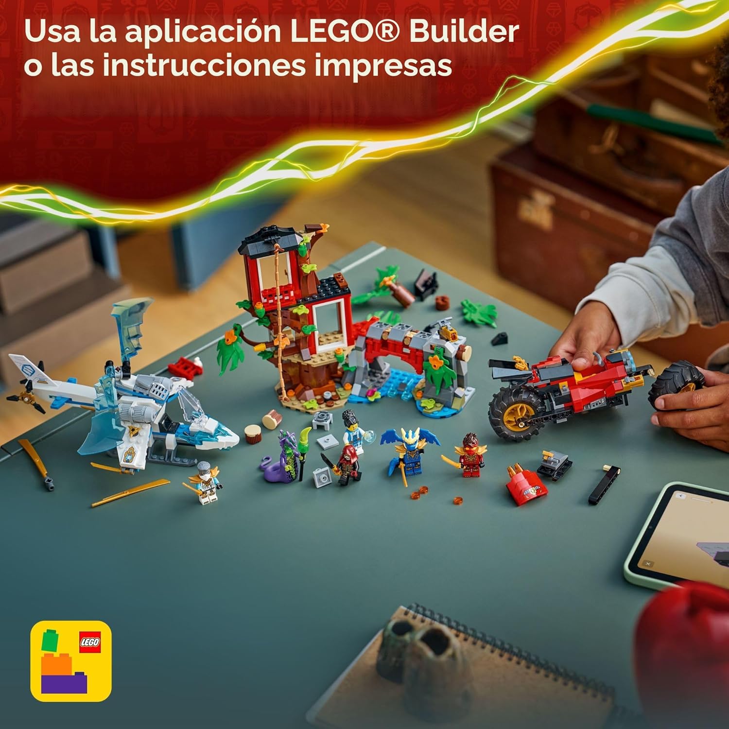 LEGO NINJAGO - Vehículo ninja de juguete de construcción de casa de...