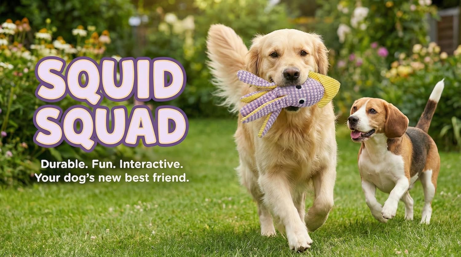 Paw-FECT - Juguete de peluche suave para perro, con chirriador inte...