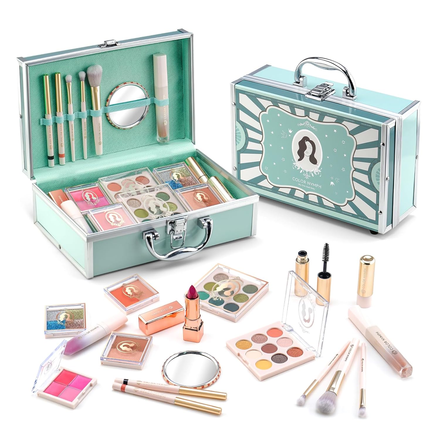Kit de maquillaje todo en uno para niñas, kit de maquillaje para pr...