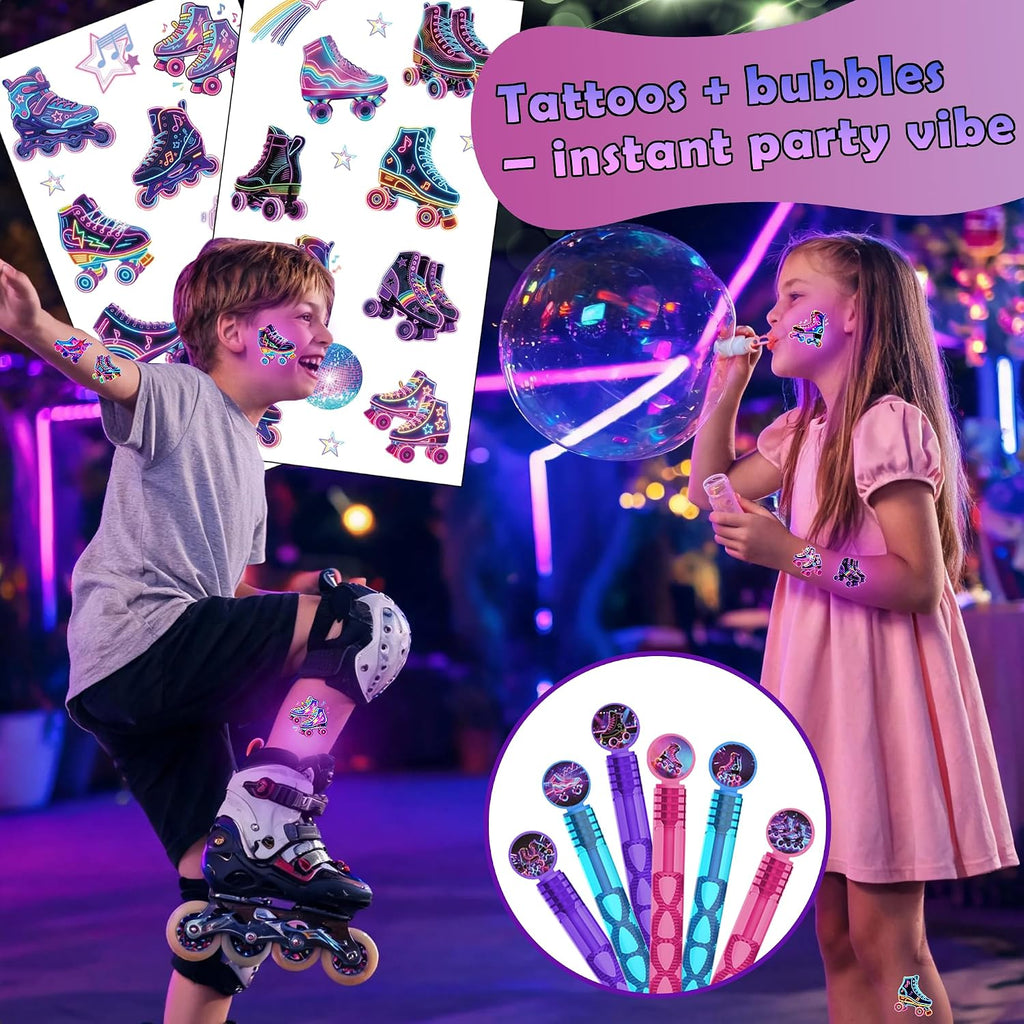 HandTool 120pcs Roller Skate Party Favors Kit for Kids, DIY Paint C...