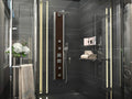 ANZZI Panel de ducha de 57", 4 paneles de ducha de cristal de c...