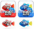 Robo Alive Robo Fish, peces robóticos de natación (Azul + Rojo) de...