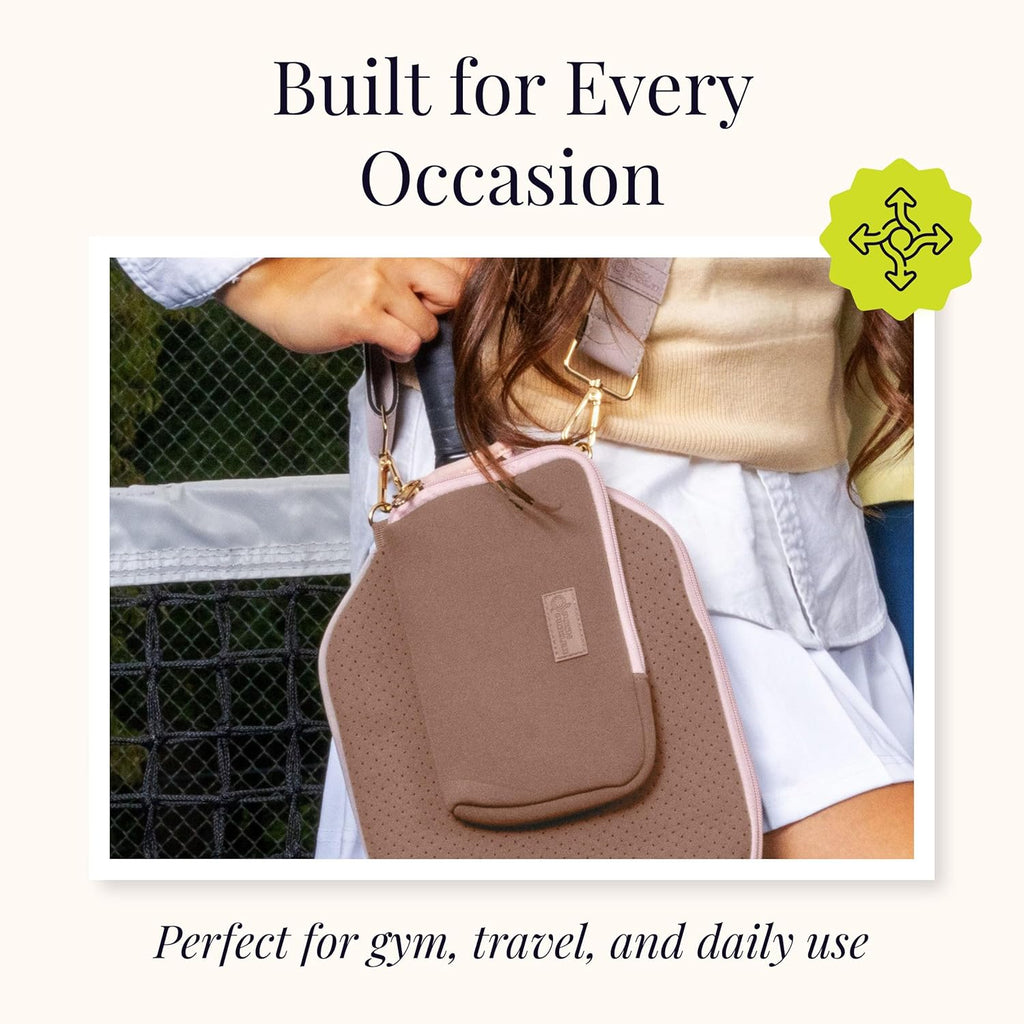 Posh Pickler Bolsa de neopreno expandible con clip con cremallera,...