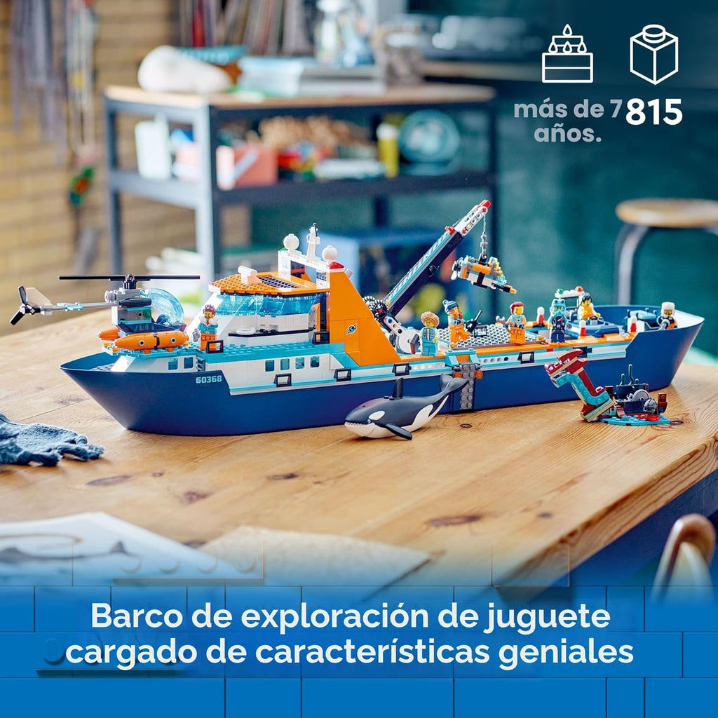 LEGO City Arctic Explorer Ship 60368 - Juego de juguetes de constru...