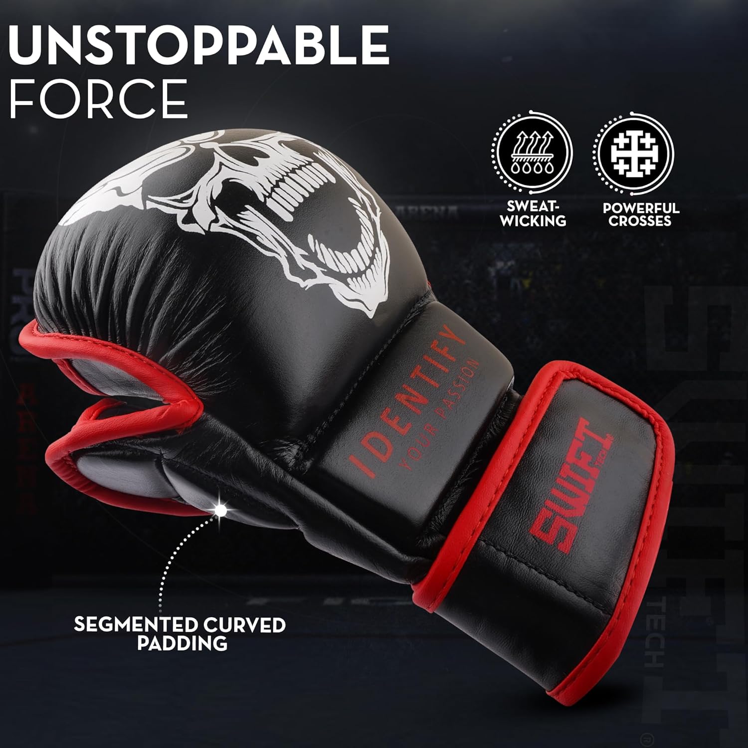 SwiftTechSports - Guantes de cuero de calidad profesional para homb...