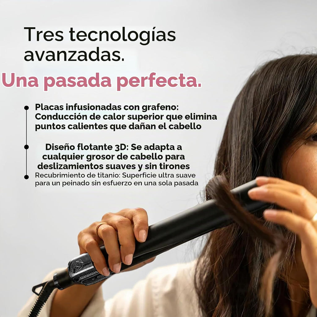 SRILabs StyleQ Plancha plana para el cabello alisador Styler - Tecn...