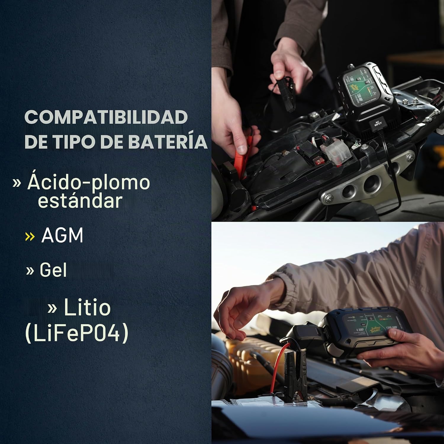 Battery Tender Charge N Start 1100 - Cargador de batería inteligent...