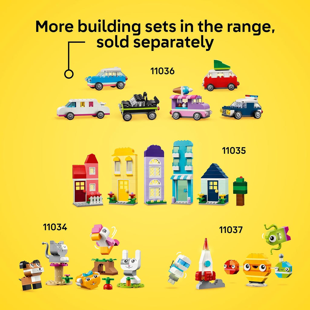 LEGO Bloques de construcción clásicos y vibrantes de caja de ladril...