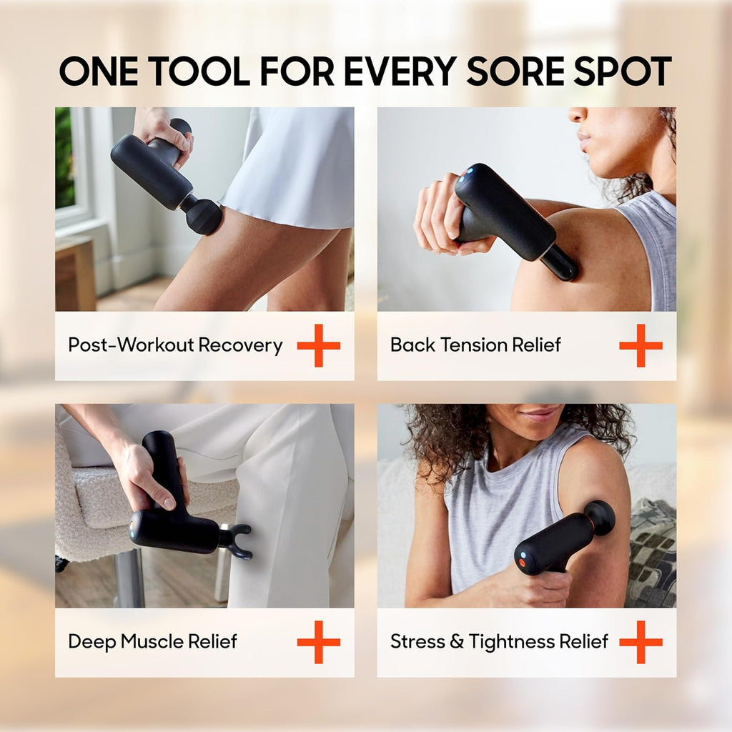 Sharper Image PowerBoost Core Mini pistola de masaje [versión 2026]...