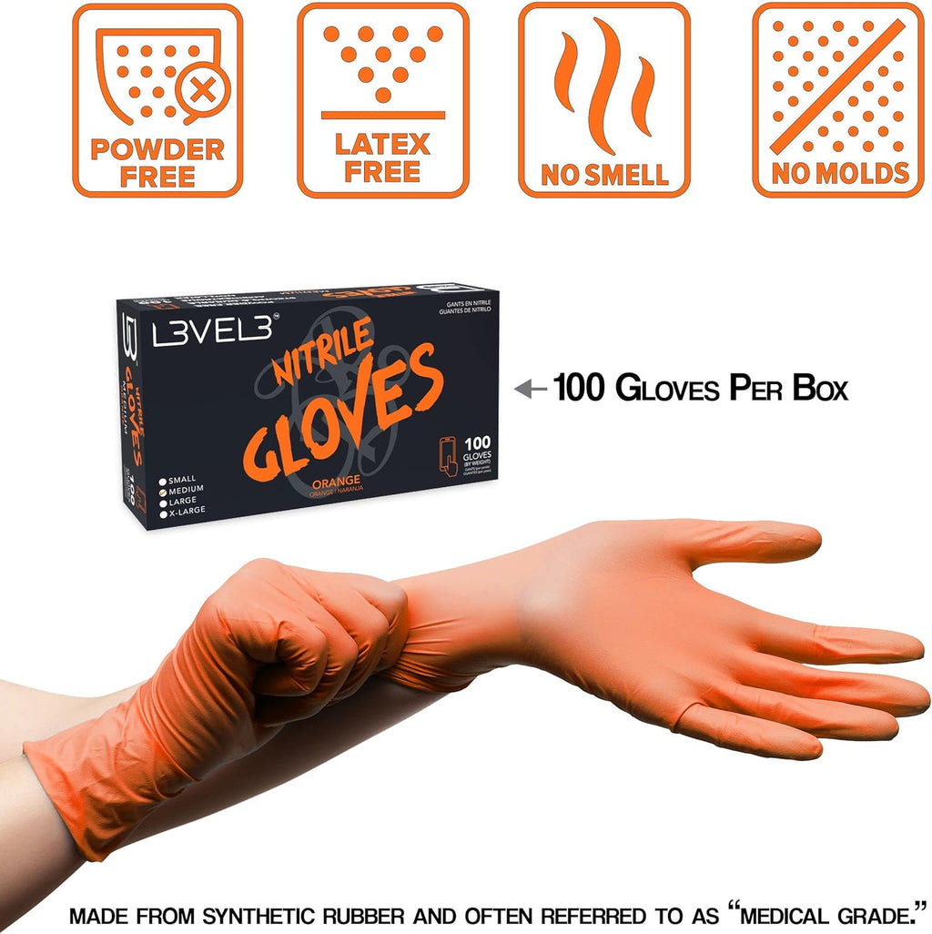 L3 Guantes de Nitrilo Nivel 3 - Guantes Desechables Profesionales d...