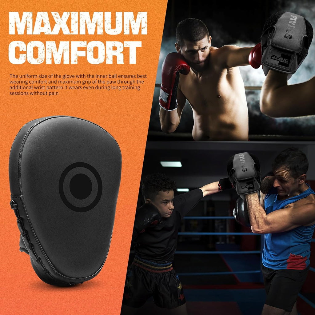 Almohadillas de boxeo para hombres, mujeres y niños, manoplas de cu...