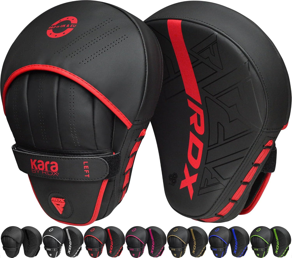 RDX Almohadillas de boxeo Curvadas Focus Mits, Maya Hide Leather Ka...