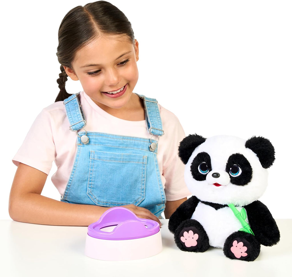 Little Live Pets Mi bebé panda parlante ChuChu, peluche de panda su...