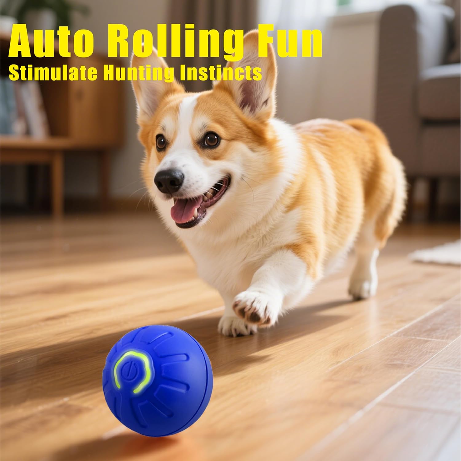 Pelota de juguete interactiva que se mueve automáticamente para mas...
