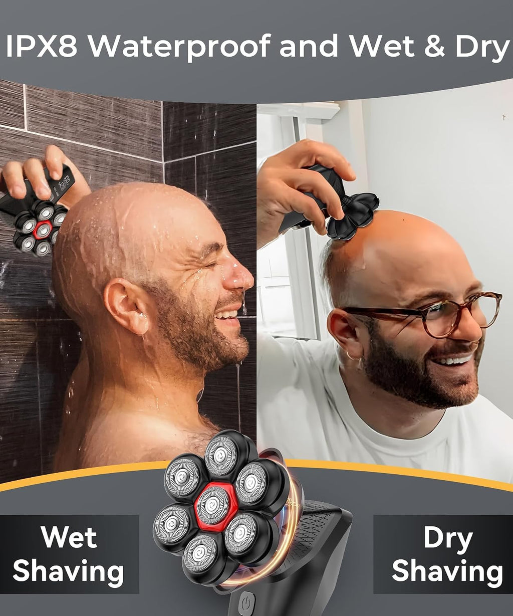 Afeitadoras de Cabeza para Hombres Calvos, Afeitadora de Cabeza 7D...