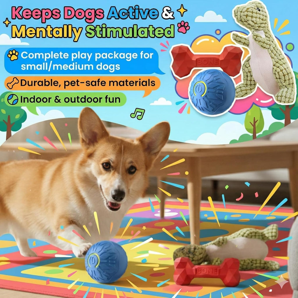 Fur4Fun Juego interactivo de juguete para perros para cachorros y p...