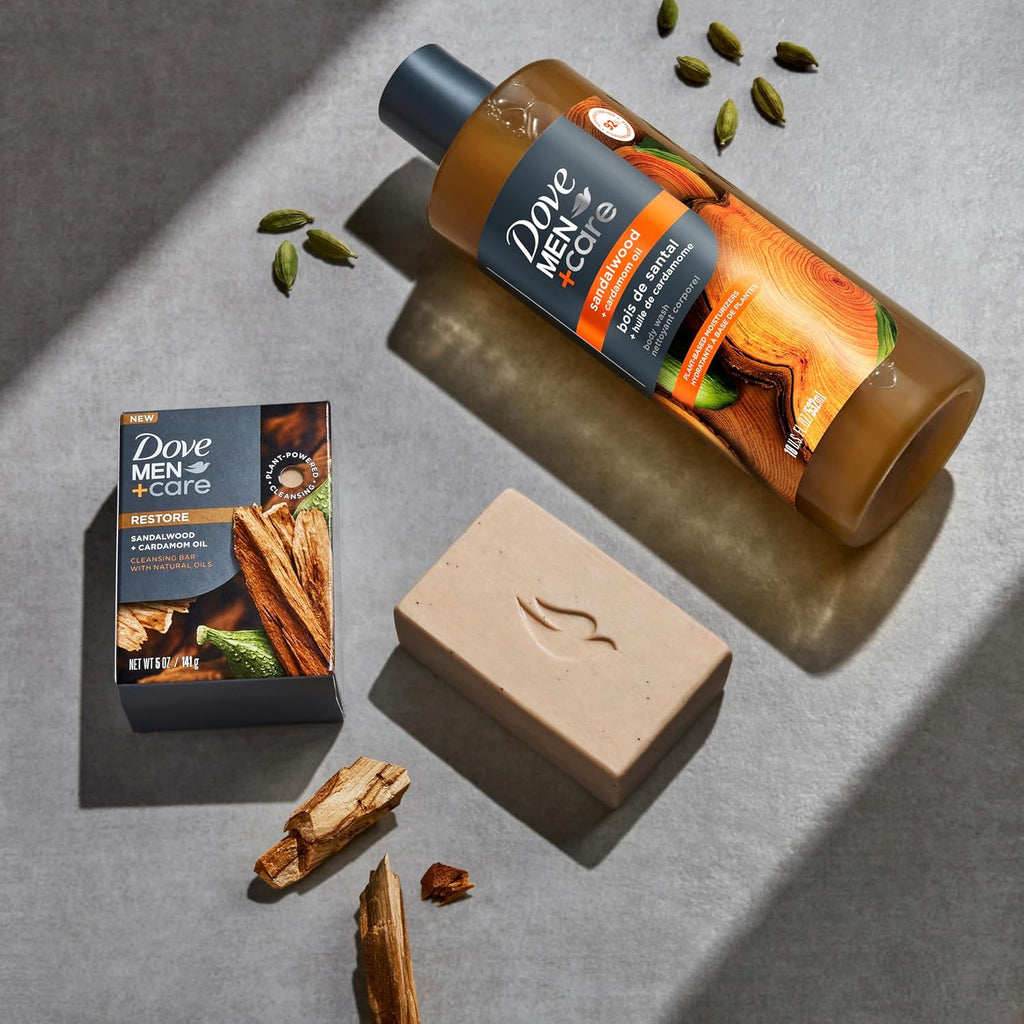 DOVE MEN + CARE Gel de Ducha de Sándalo y Aceite de Cardamomo Gel d...
