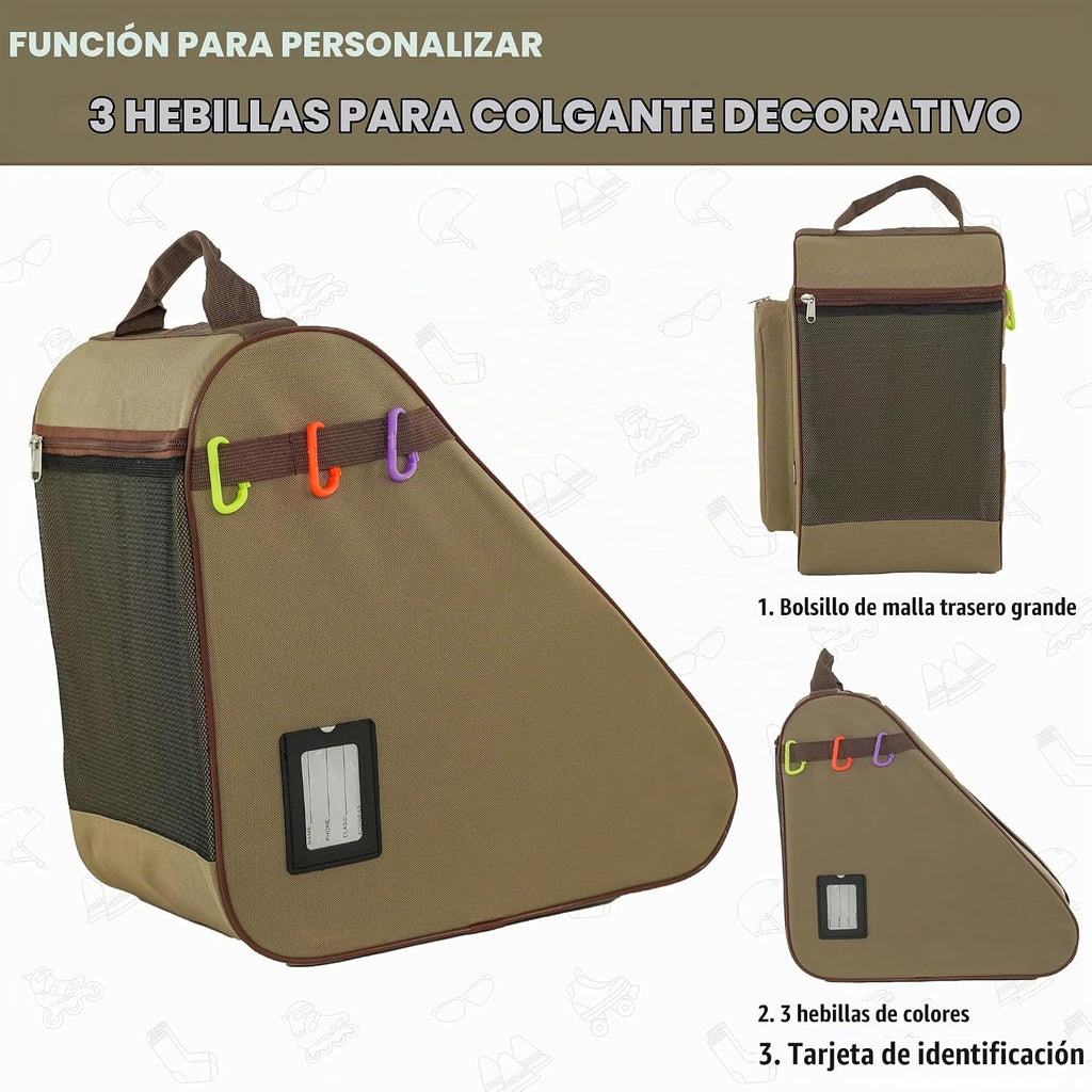 HEXIFUL Bolsa para Patines de Hielo, En Línea, Roller y Quad - Para...