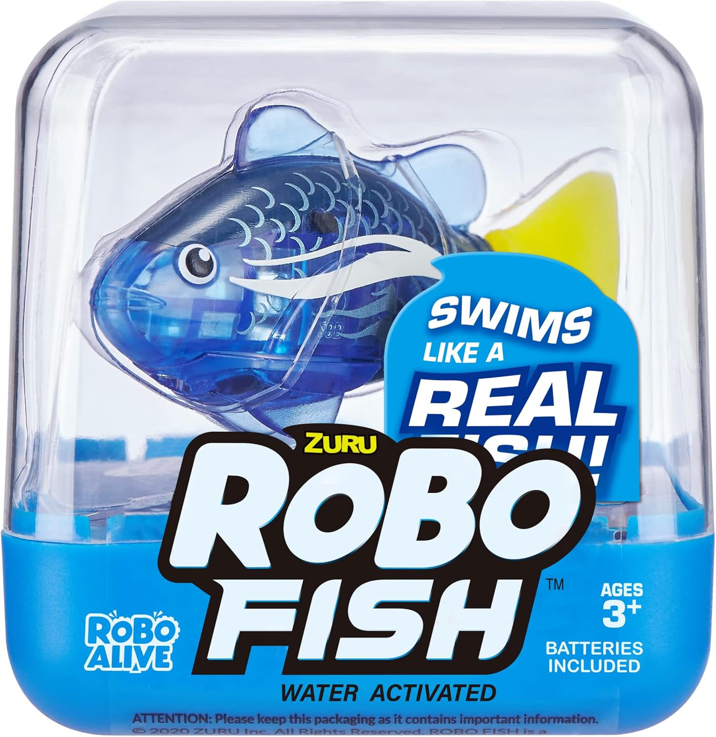 Robo Alive Pez Robótico Robo Fish Peces Robóticos Nadadores (Azul +...