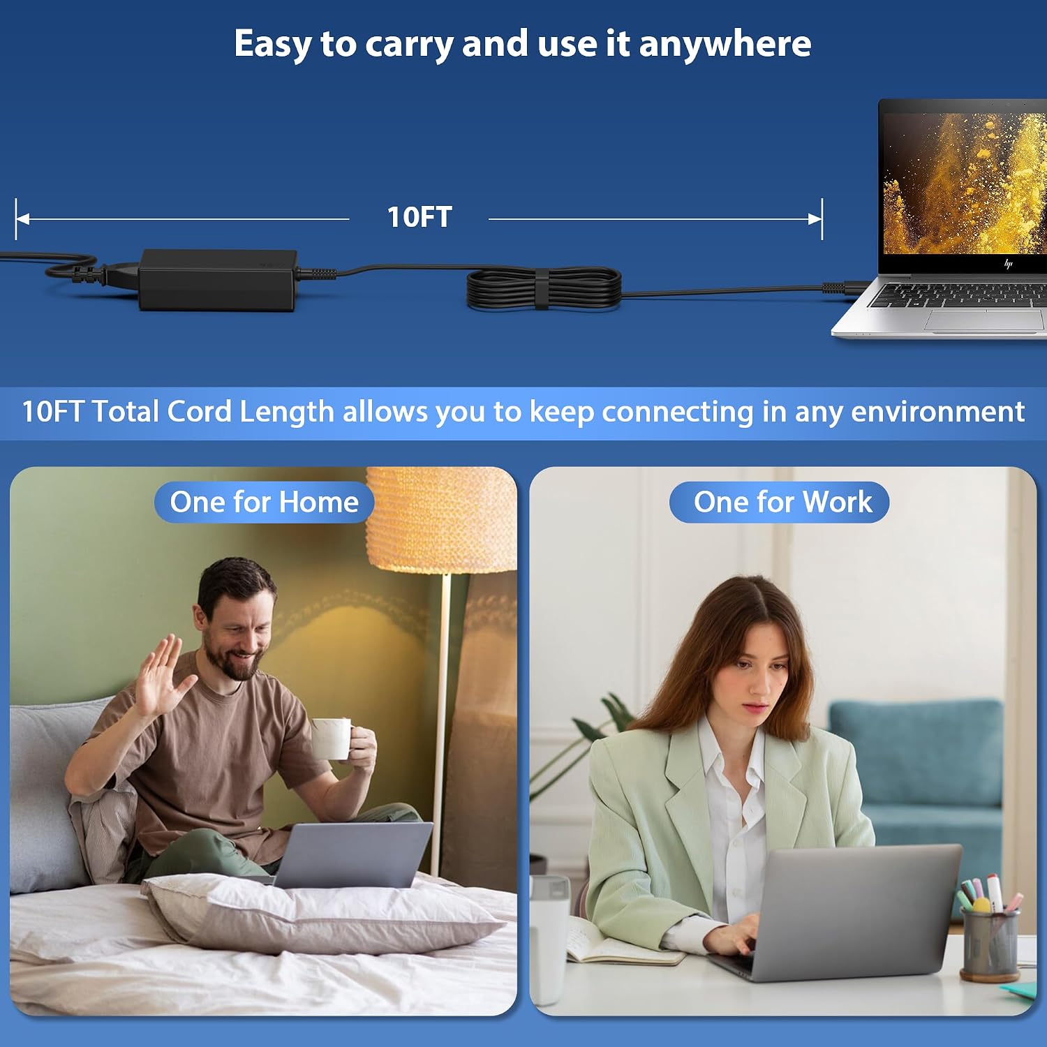 QIOUZW Cargador para portátil USB C de 65 W y 45 W, compatible con...