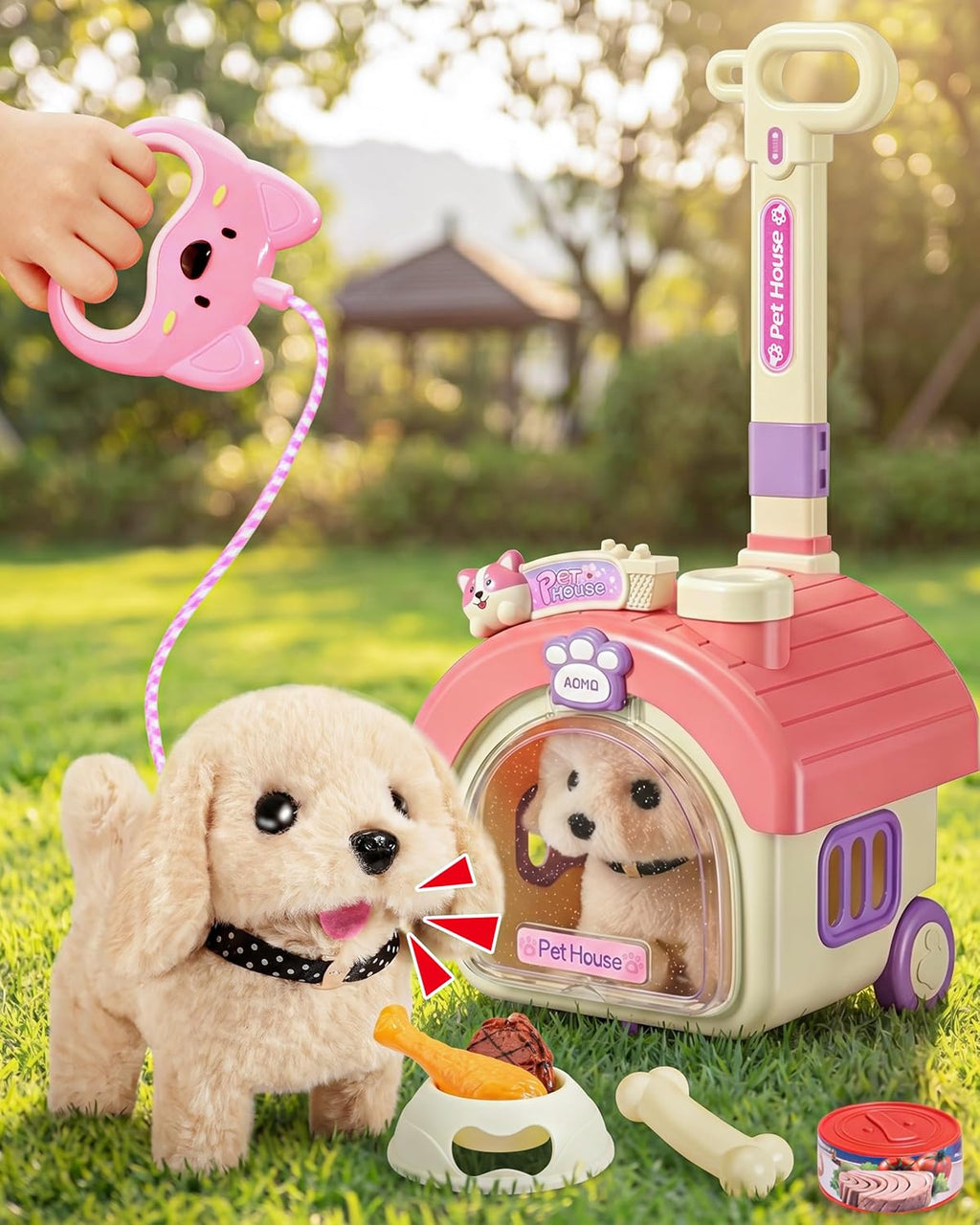 23 piezas de juguetes para perros para niñas, juguetes interactivos...