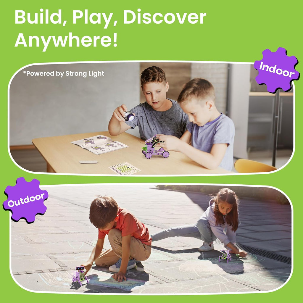 Sillbird Kit de robot de construcción solar, regalo STEM para niños...