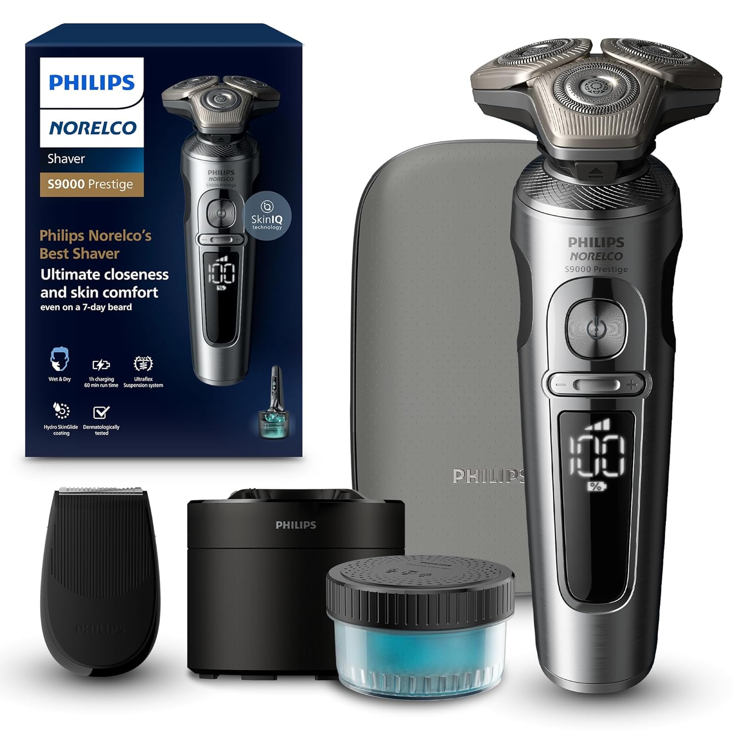 Philips Norelco S9000 Prestige SP9841\/84 - Afeitadora giratoria el...
