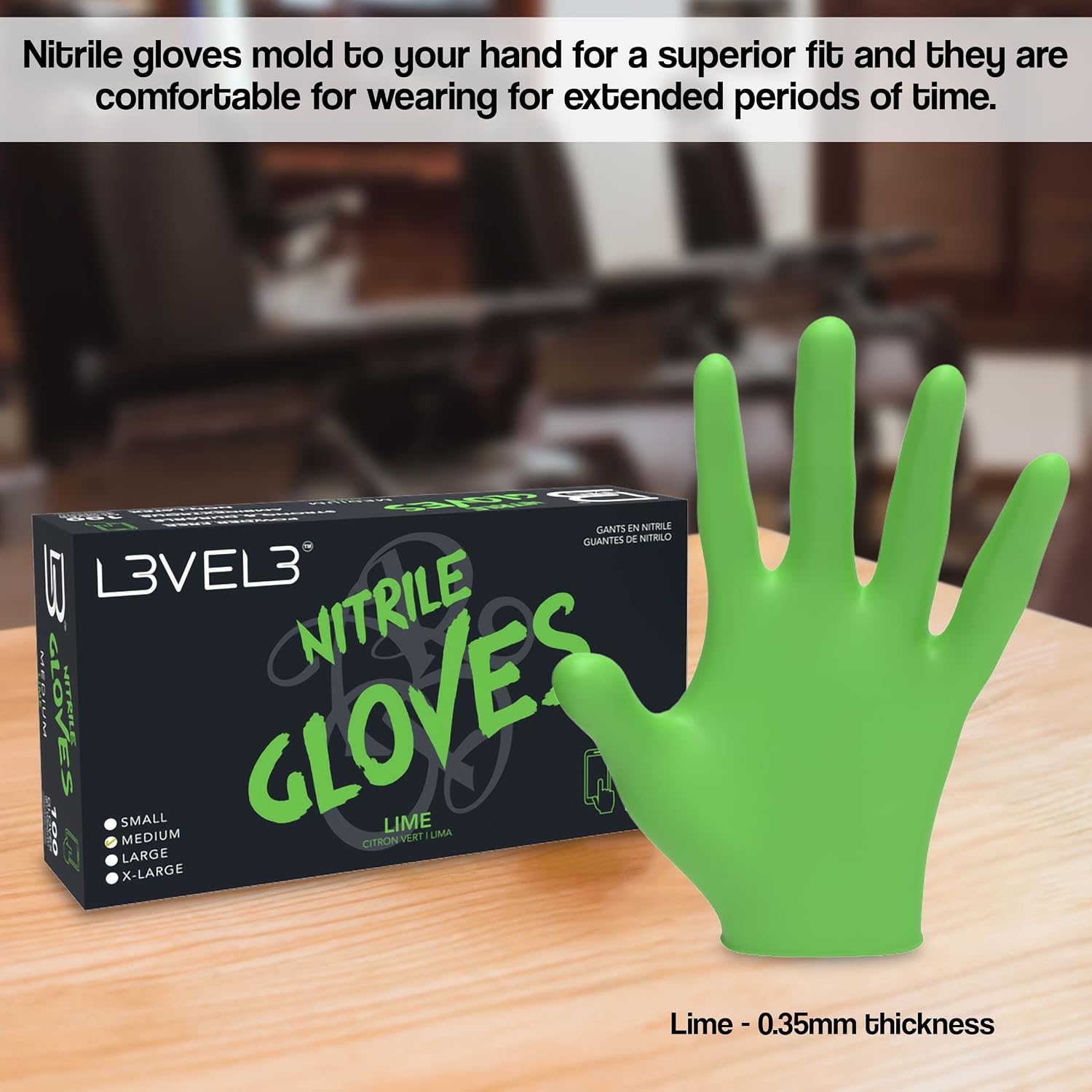 L3 Guantes de Nitrilo Nivel 3 - Guantes Desechables Profesionales d...