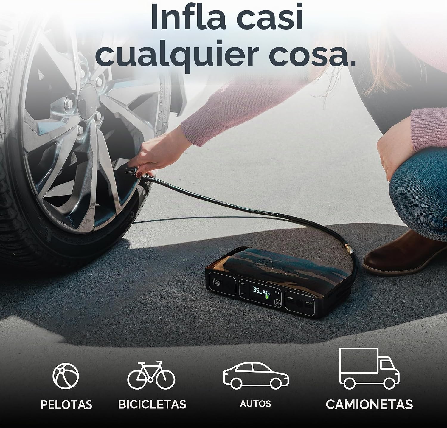 HALO Bolt Air 58830 Cargador de batería portátil para automóvil | C...