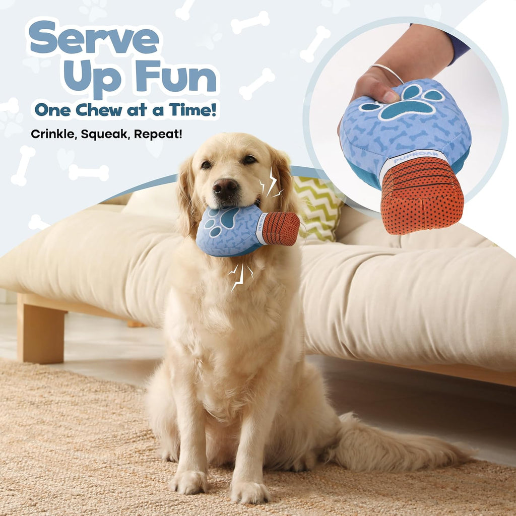 PUPROAR Juguete para perros de pickleball, divertida paleta de felp...