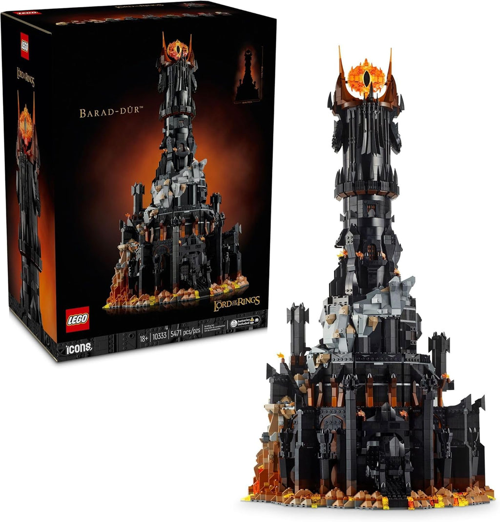 LEGO Icons El señor de los anillos Barad-dûr - Juego de construcció...