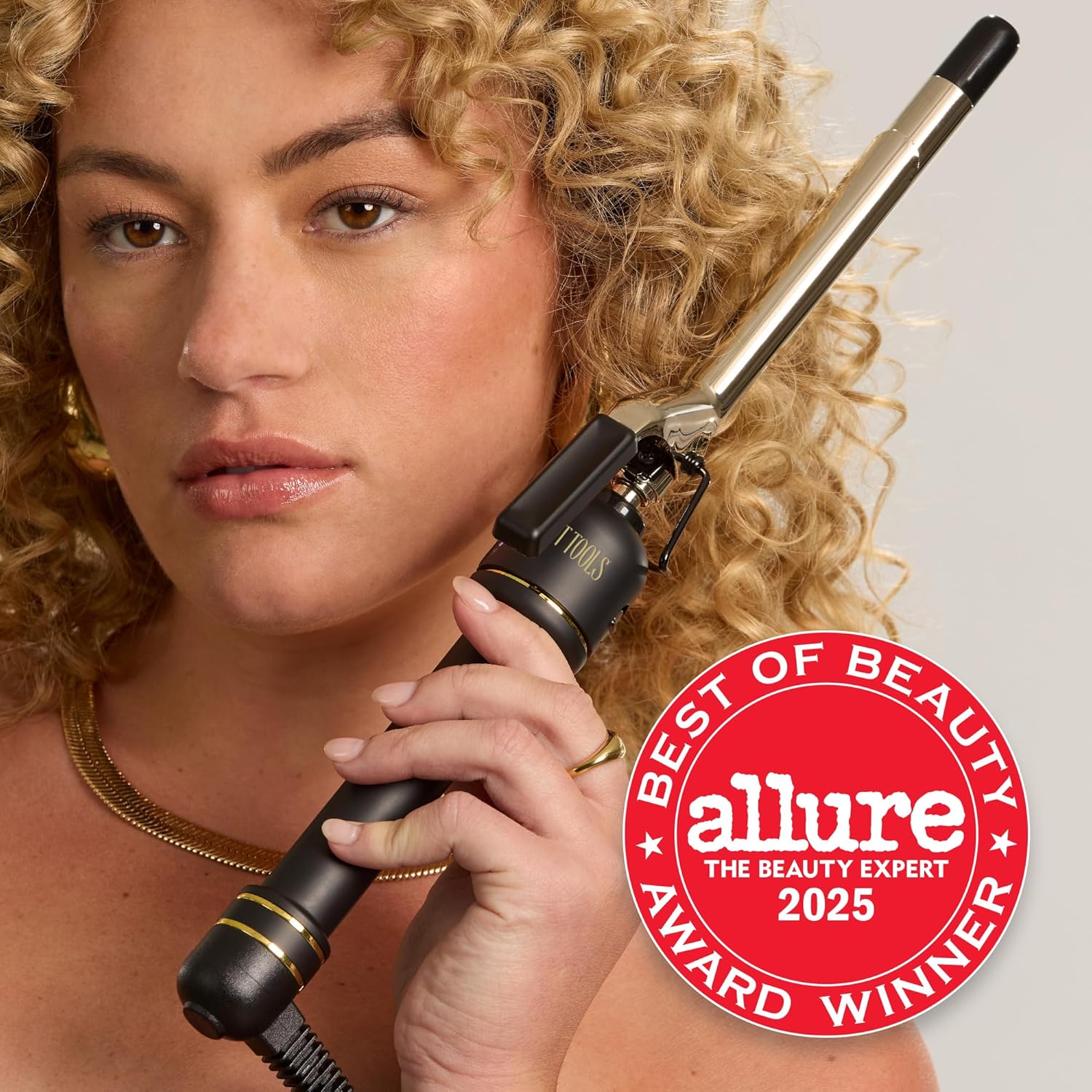 HOT Tools Rizador Profesional de Barril Extendido de Oro de 24K de...