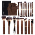 MAANGE Juego de 16 brochas de maquillaje profesionales para base, p...