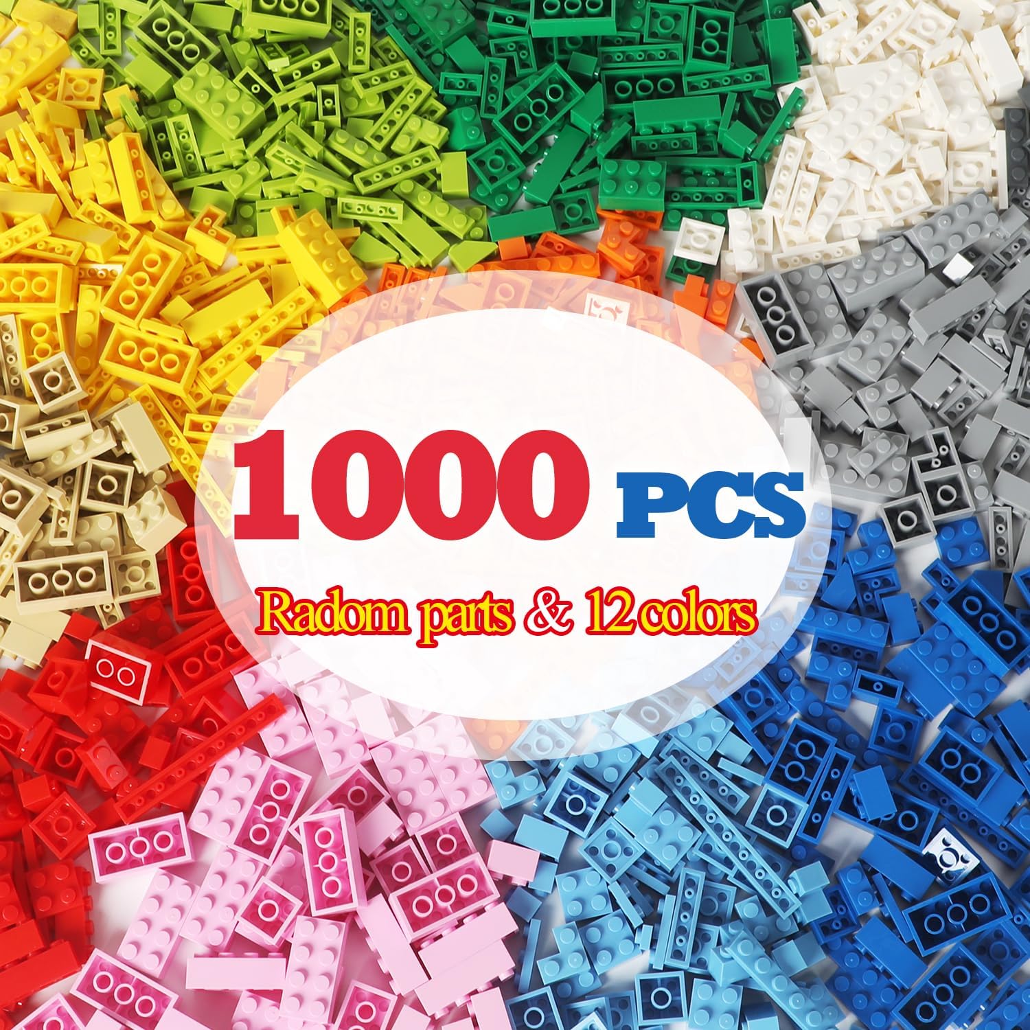 1000 piezas de ladrillos de construcción compatibles con Lego Class...