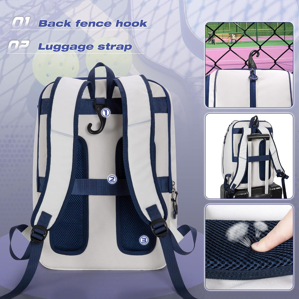 Mochila de Pickleball Smasrob, para 4 palas de Pickleball, mochila...
