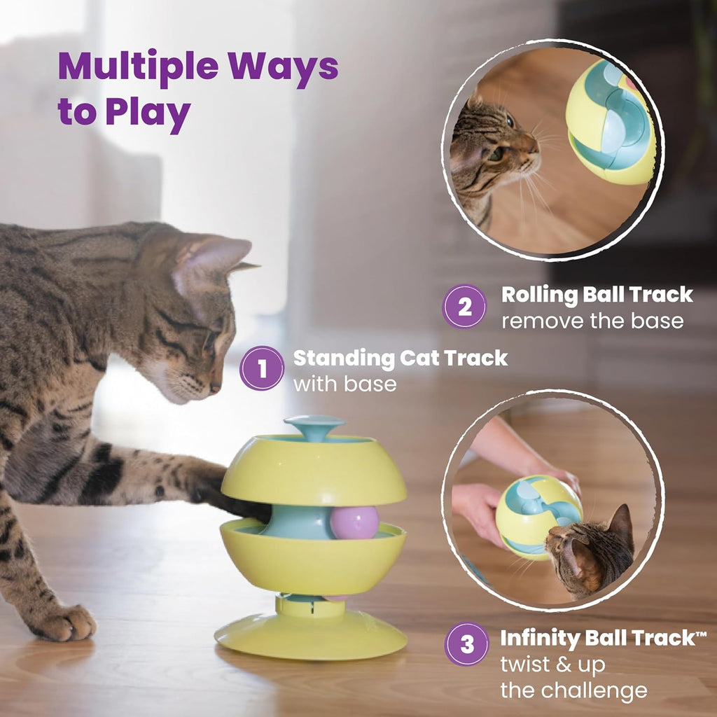 Catstages Twist-A-Ball 3-en-1 Juguetes Convertibles de Pista para G...