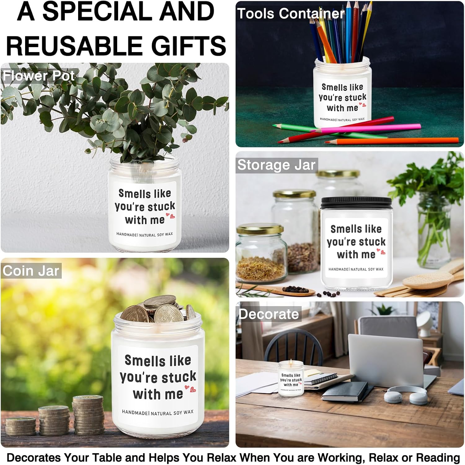 Homsolver Regalos románticos de San Valentín para él, ella, diverti...