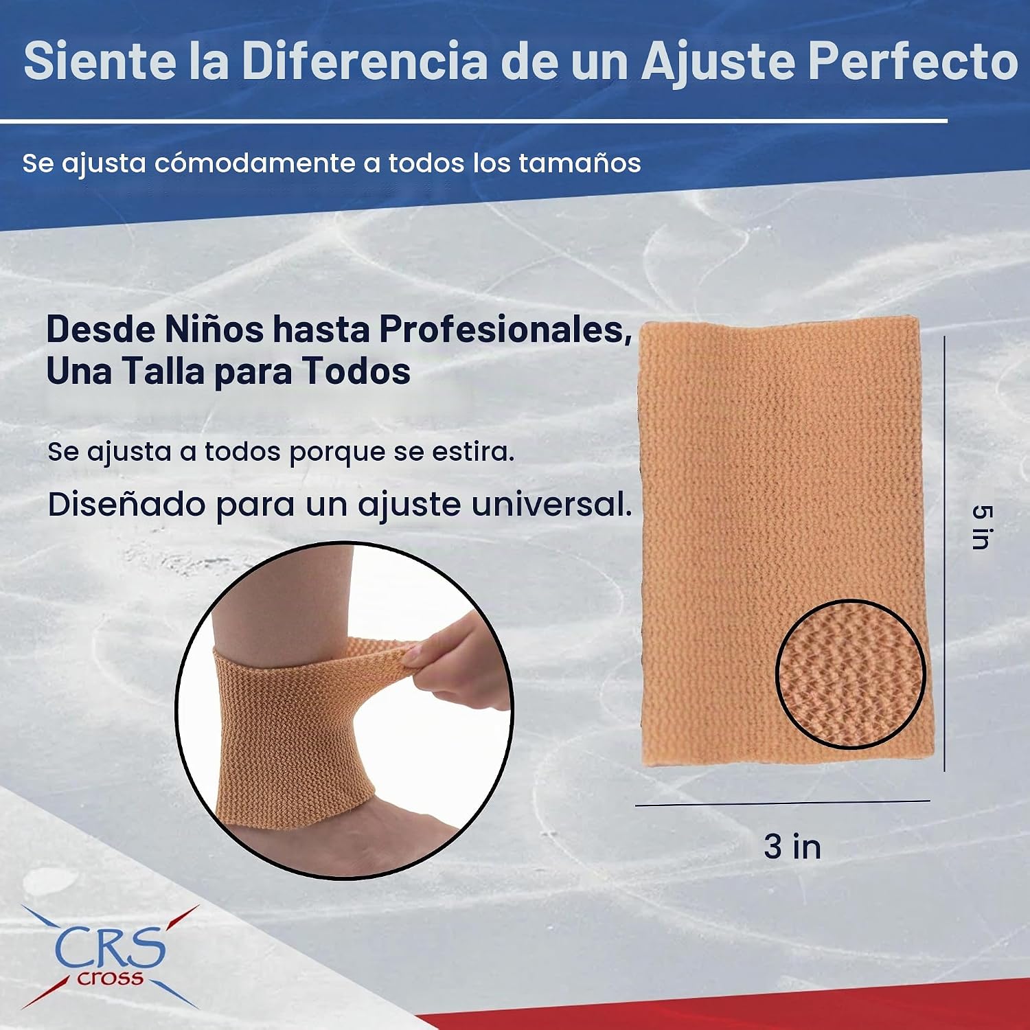 CRS Cross Mangas de gel para tobillo. Un par de calcetines acolchad...