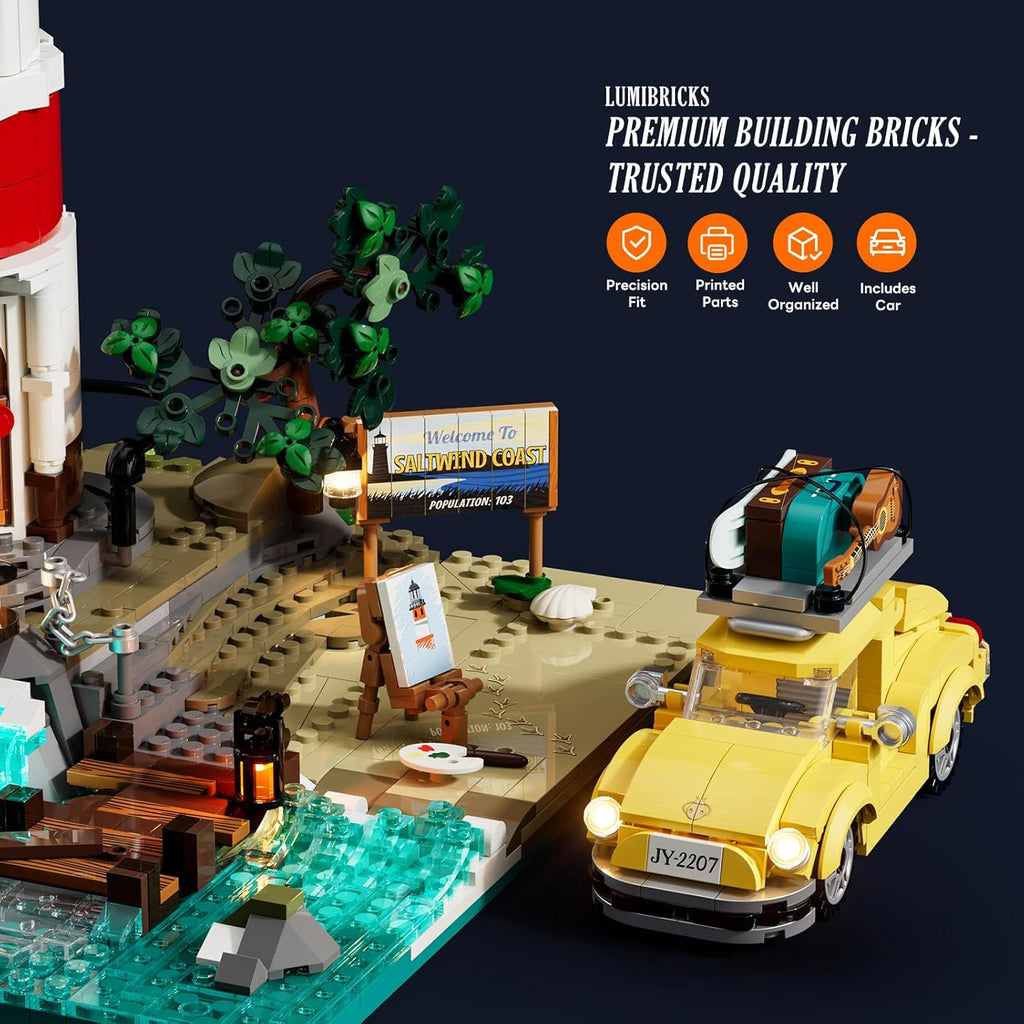 Juego de ladrillos de construcción Lumibricks Faro de la Ciudad al...