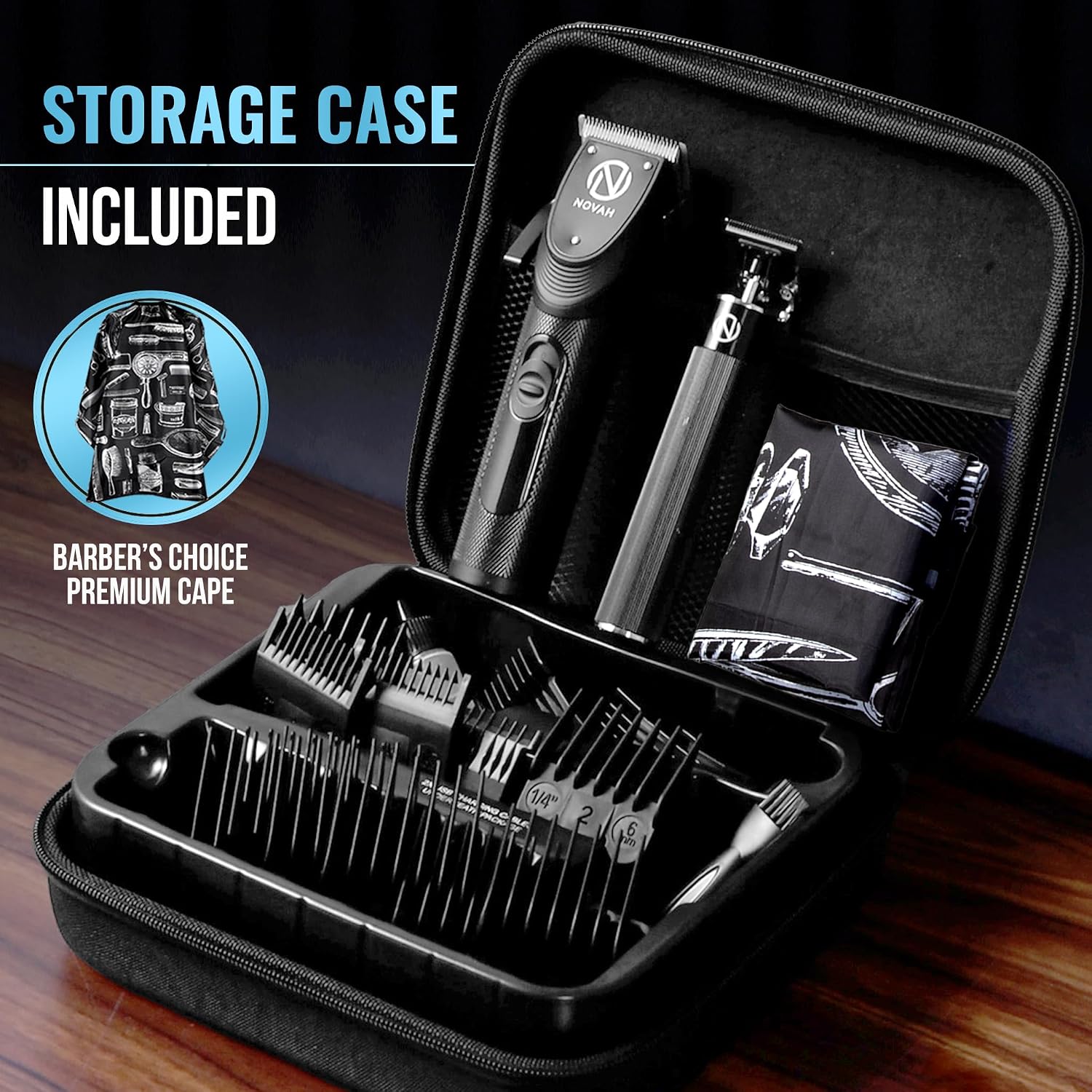 NOVAH Grooming - Cortapelo profesional para hombres, juego de corta...