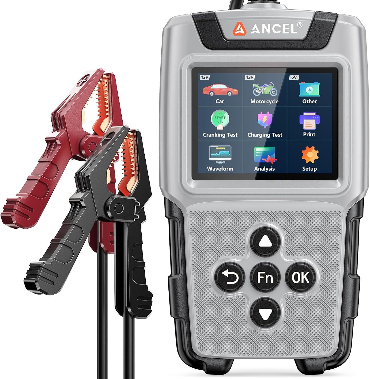 ANCEL BA101 Plus Probador de Batería de Auto 6V 12V, Probador de Ca...
