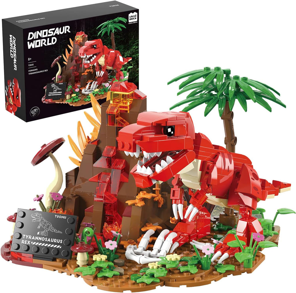 UNCLE BRICK Juego de bloques de construcción del mundo de dinosauri...