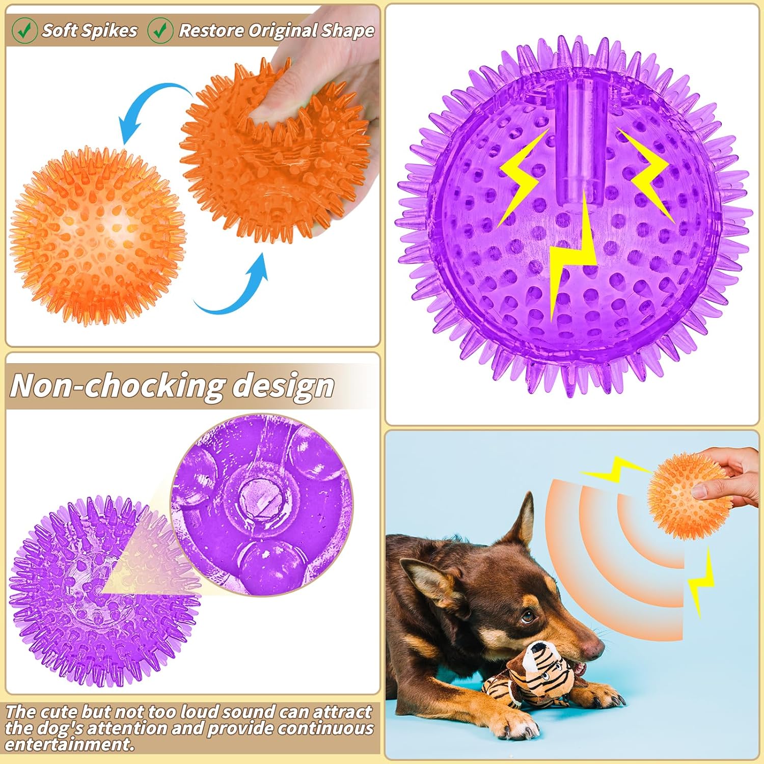 UZLU 36 Piezas Pelotas de Juguete Chirriantes para Perros de 2.5 pu...