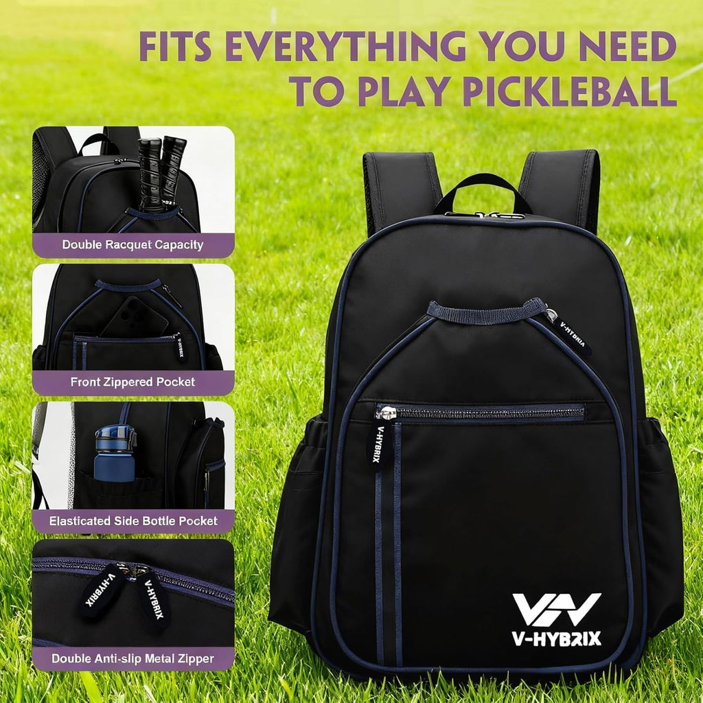 VHYBRIX Bolsas de pickleball, mochila impermeable de lujo de 30 lit...