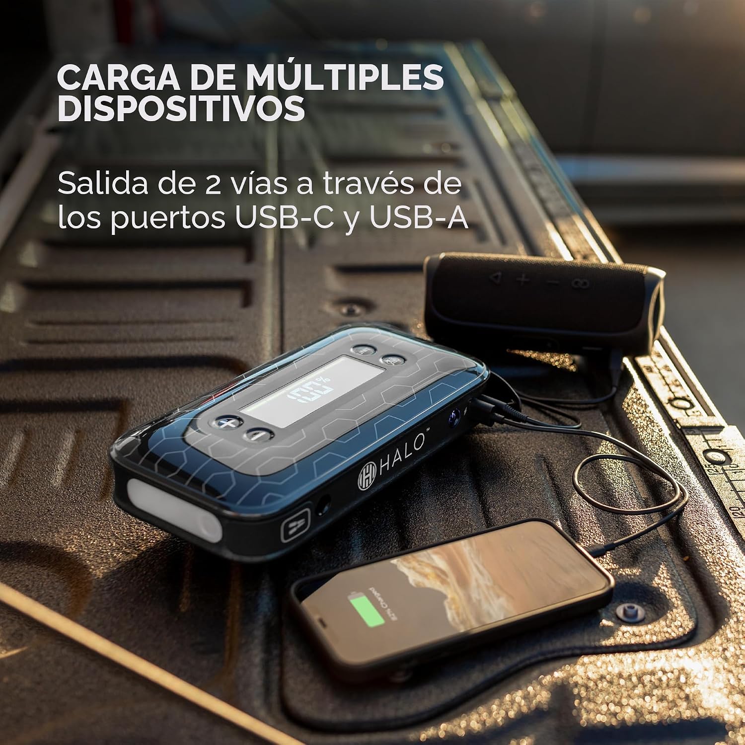 HALO Bolt Air+ 1750 arrancador de batería de auto portátil | Compre...