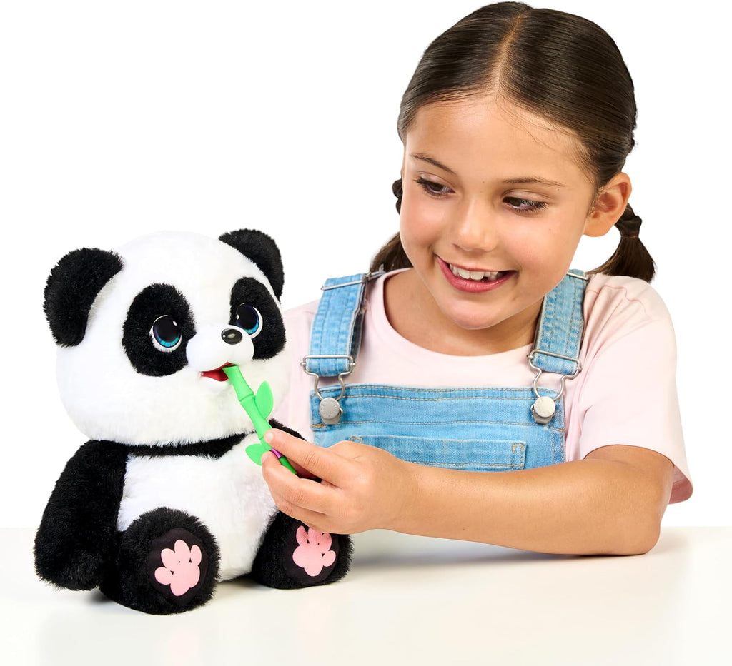 Little Live Pets Mi bebé panda parlante ChuChu, peluche de panda su...